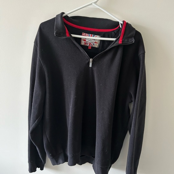 Black oversized quarter zip - Picture 1 of 2
